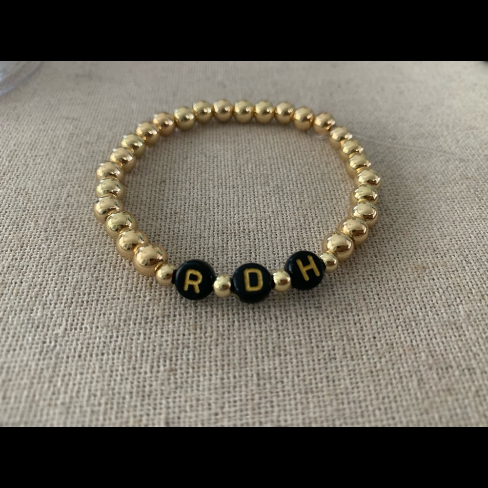 Registered Dental Hygienist (RDH) beaded bracelet